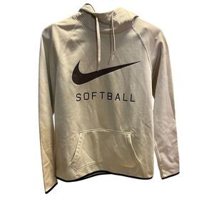 Nike Beige Softball Hoodie Sweatshirt Women's Size S